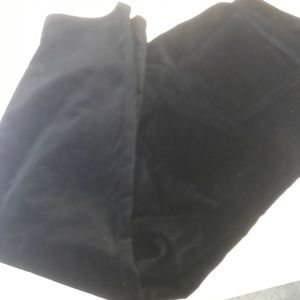 Gap black velvet jeans